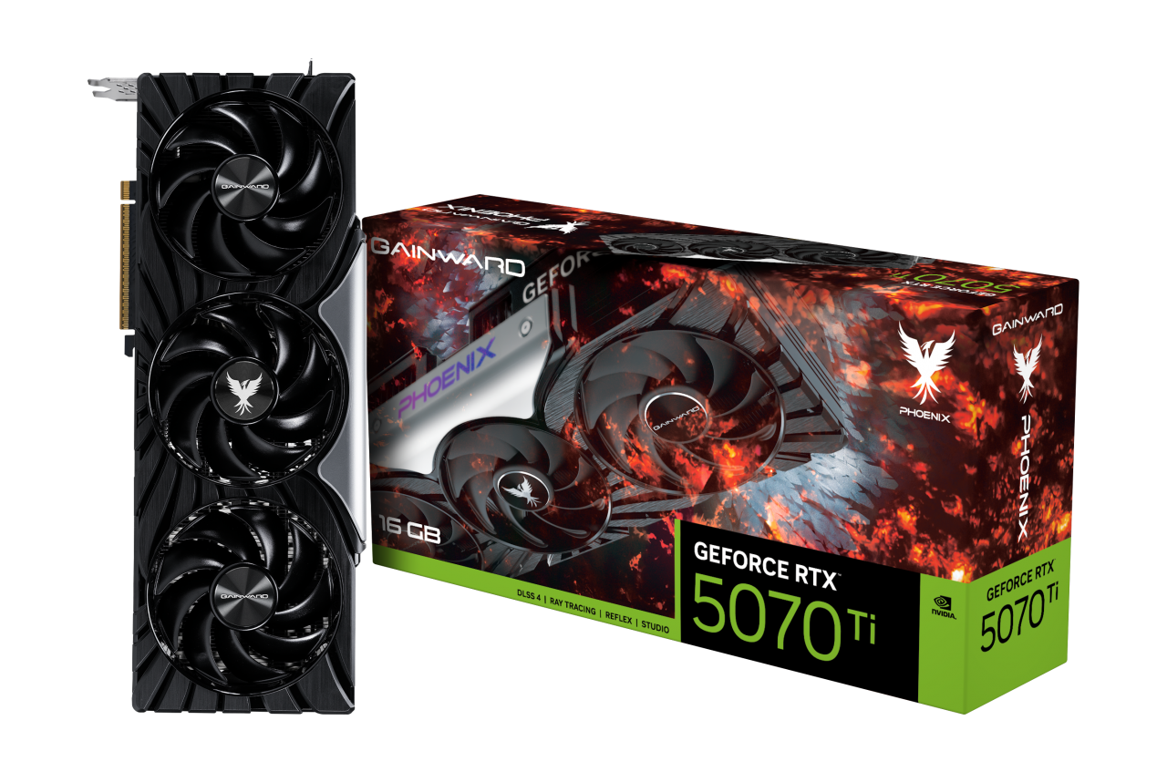 Card đồ họa Gainward GeForce RTX 5070 Ti Phoenix V1 16GB GDDR7 256 bits thiết kế Phoenix Series