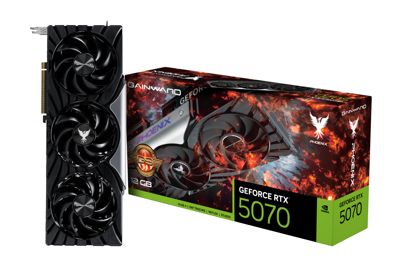 Card đồ họa Gainward GeForce RTX 5070 Phoenix GS 12GB GDDR7 192 bits thiết kế Phoenix Series